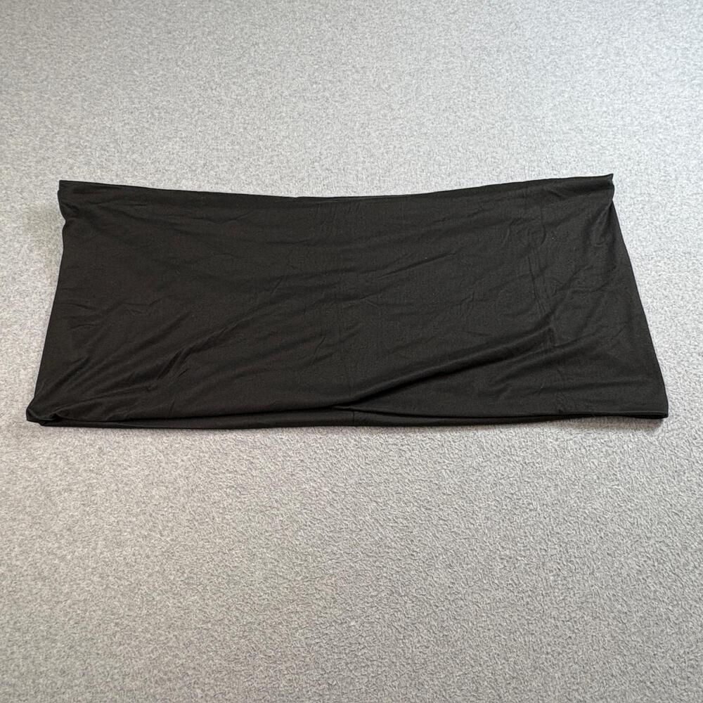 Beyond Yoga Pocket Infinity Scarf Womens Black Zipper Stretch Polyester Soft